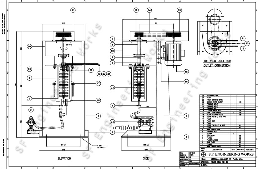 Pearl Mill Drawing